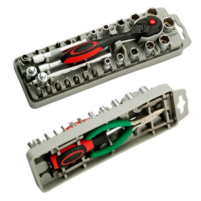 台湾宝工SD-2308M 棘轮扳手套/螺丝批 组套螺丝刀 带尖嘴钳