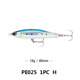 8 Colors Sinking Minnow Fishing Lures Hard Baits Fresh Water Bass Swimbait Tackle Gear