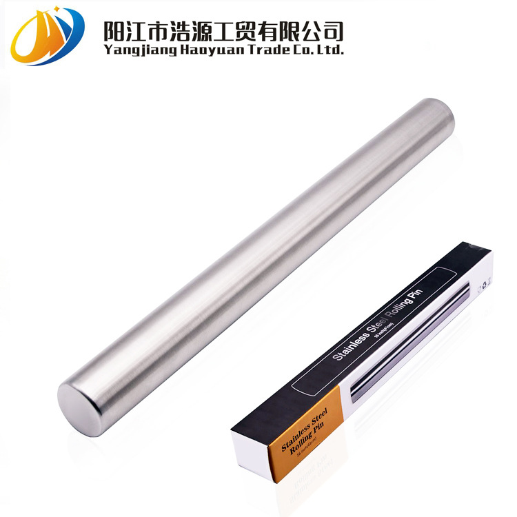 All stainless steel rolling pin flour Side bar baking Turn
