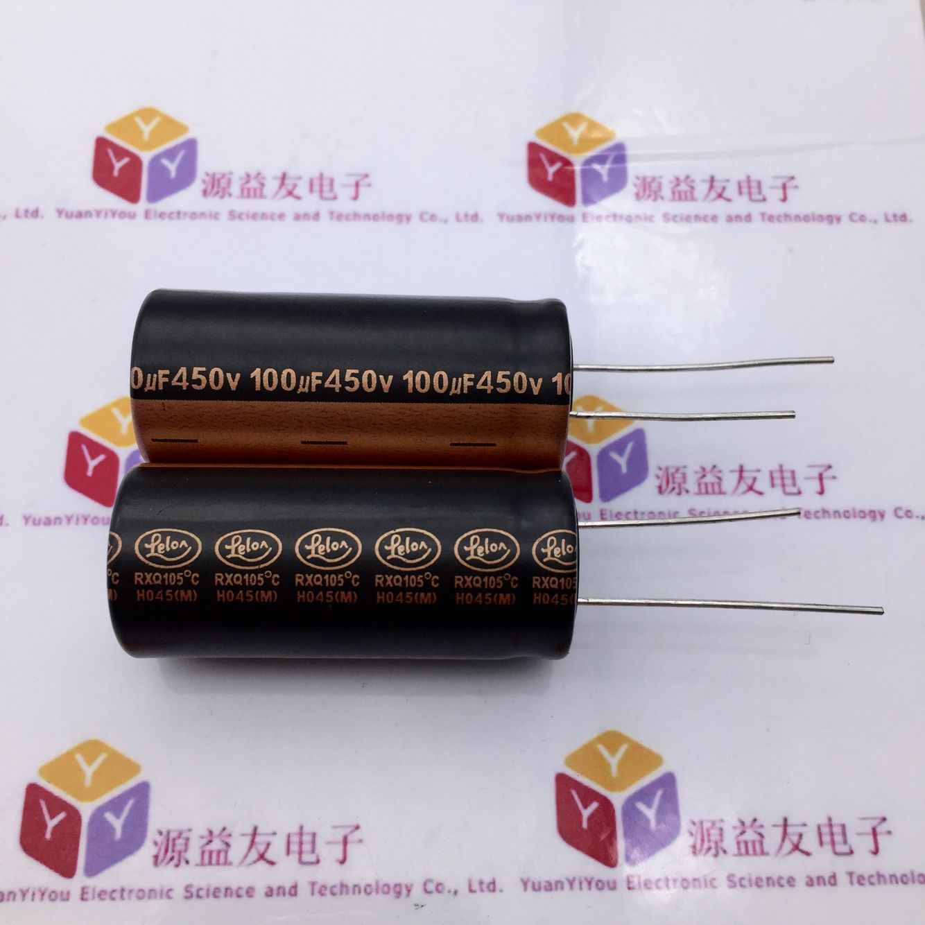 Lelon台湾立隆电解电容 450V100uF18x40RXQ高频低阻黑底金字105度