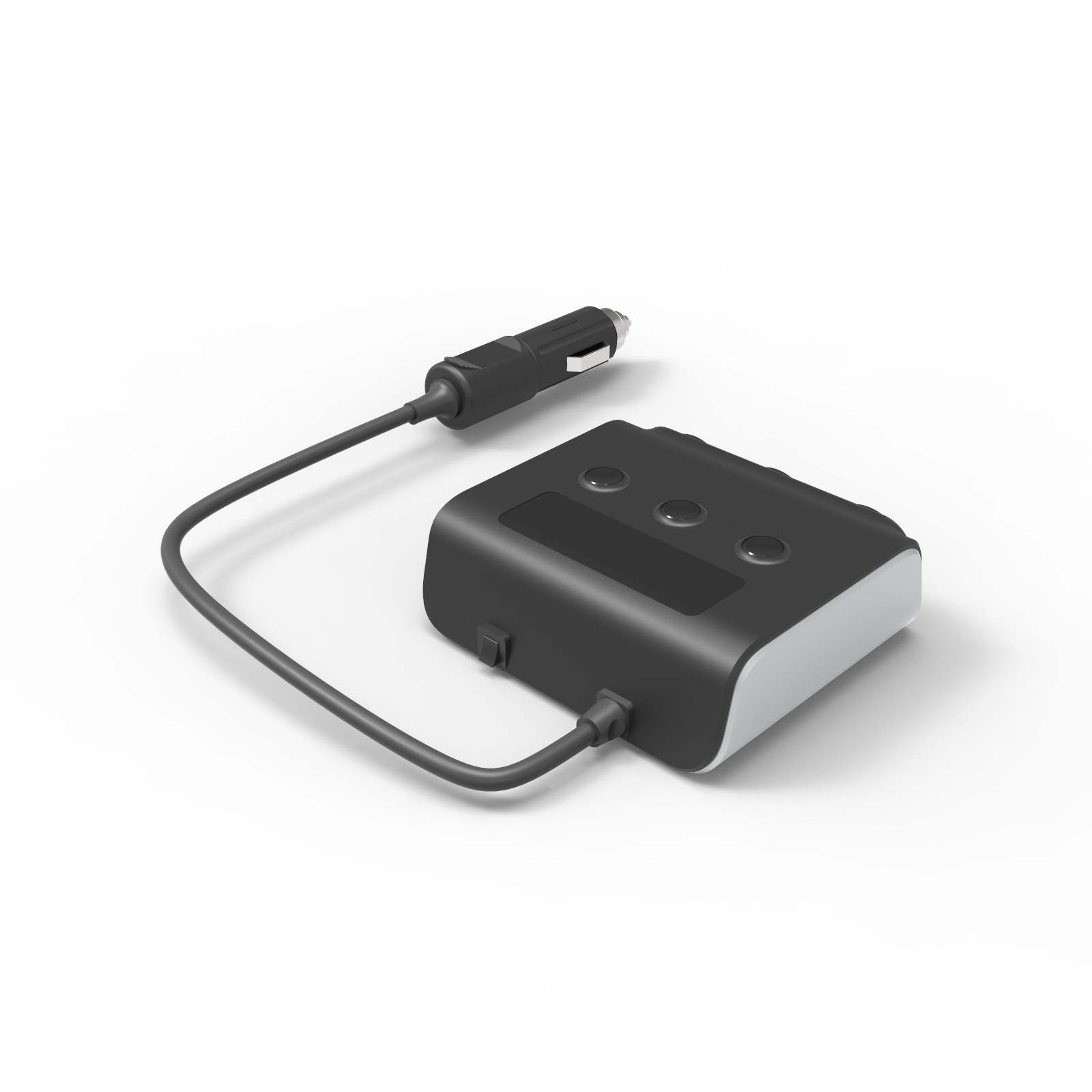 亞馬遜爆款4口usb車載充電器一拖三汽車點煙器一拖三多功能車充