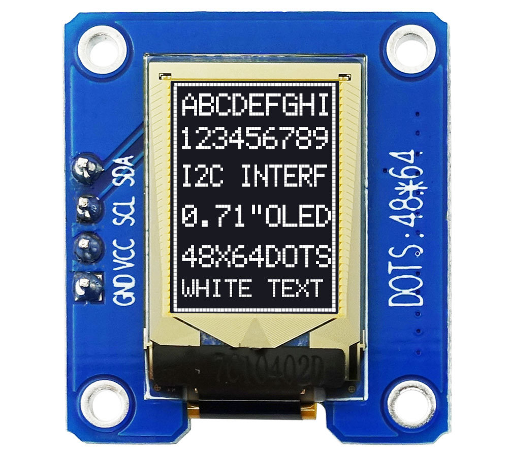 I2C White 0.71 inch OLED Displ