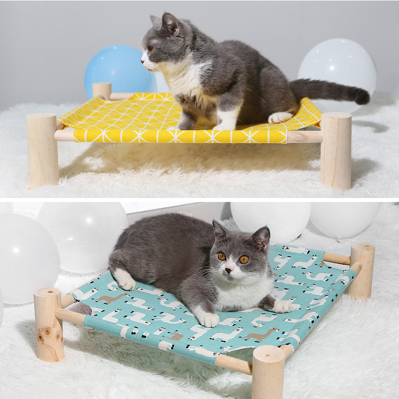 Nido de gato extraíble y lavable Cama de Gato nido de gato mascota cama de perro cama de campamento de verano perro de peluche verano fuera de la tierra cuatro estaciones Universal