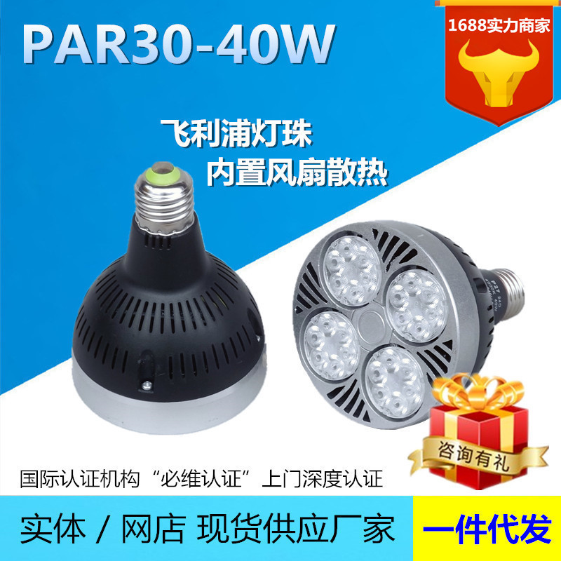 工厂直销 PAR3040W 飞利浦灯珠24颗e27螺口灯泡 PAR30轨道灯光源