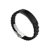 Trend silica gel accessory, sports bracelet engraved stainless steel, European style, simple and elegant design, wholesale