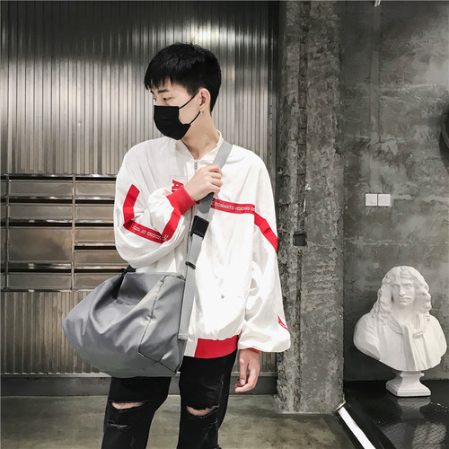 Fitness bag luggage bag yoga bag large capacity foldable short-distance women's travel bag men's sports bag logo
