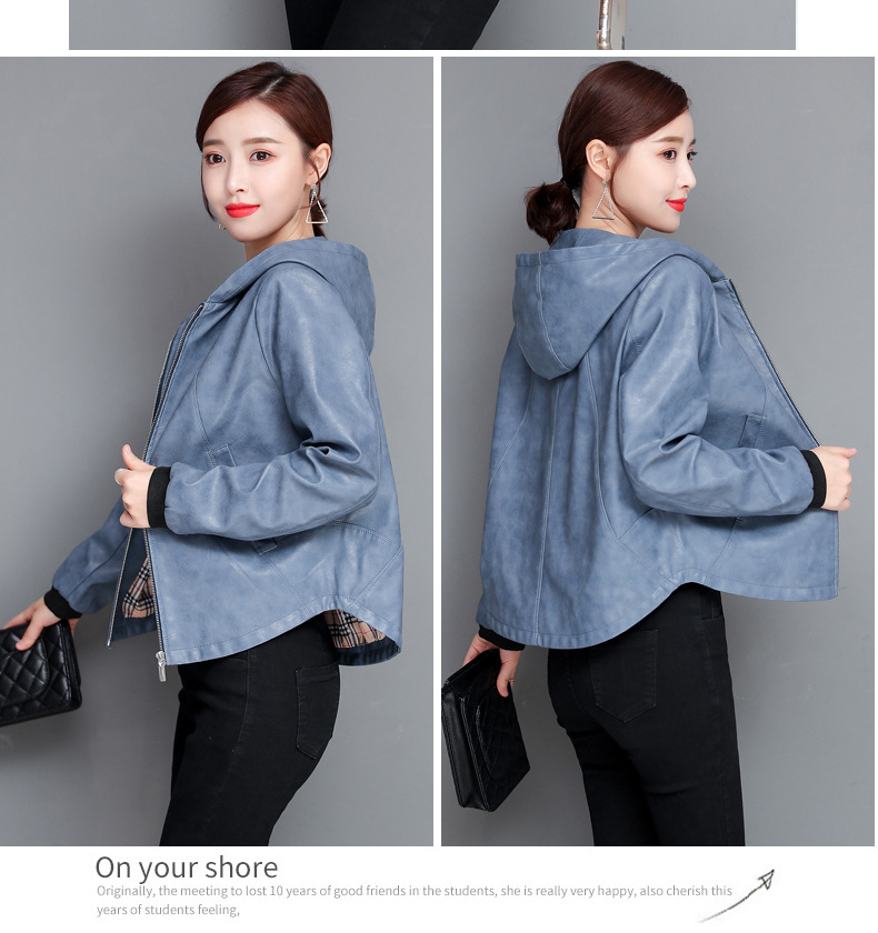 D3523 1440K ÁO DA NỮ HEFTDTH BIG SIZE NGOẠI CỠ DÁNG ÔM BODY GỢI CẢM SEXY MŨ LIỀN MÙA XUÂN THU ĐÔNG TRUNG NIÊN THỜI TRANG NỮ G04 SẢN PHẨM MỚI