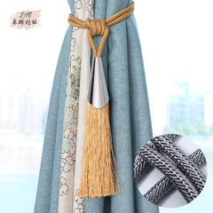 廠家熱銷新款現代輕奢風格亮片單球客廳臥室窗簾掛球批發