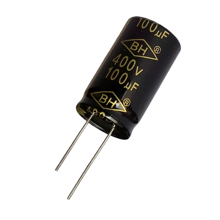 供应BH品牌高频低阻 100uf400V 长寿命铝电解电容器插件