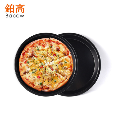 Thickened 7-inch carbon steel non-stick pizza pan round PIZZA pan DIY household baking pan baking mold oven baking pan