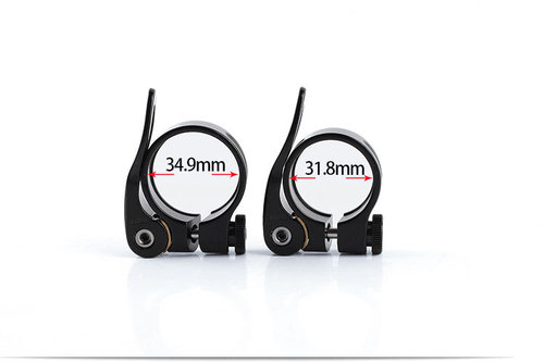 Bicycle Tube Clip, Copper Clip, High-End Tube Clip, Hollow Handle Design, 34.9, 31.8 Seat Pole Tightening Connector