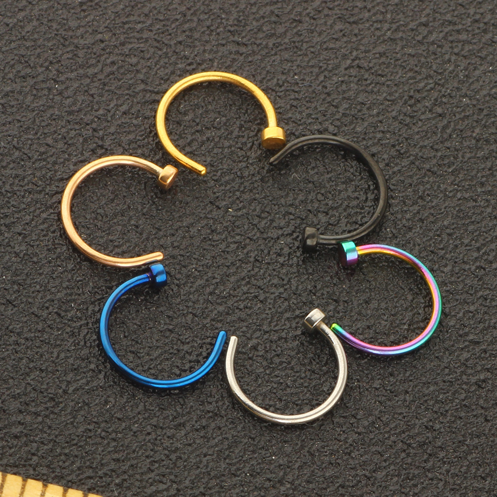 Labret piercing jewelry detail image