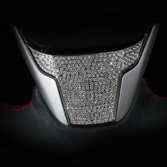 適用本田十代思域新CRV方向盤裝飾貼下飾板中控裝飾框內飾改裝