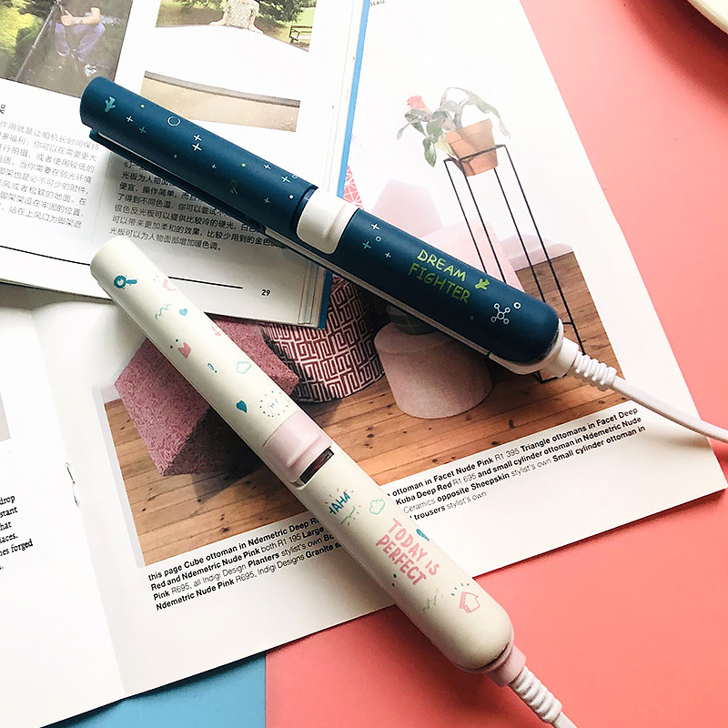 代发批发迷你星星直卷两用内扣直发器 电夹板天气卷发器卷发棒|ms