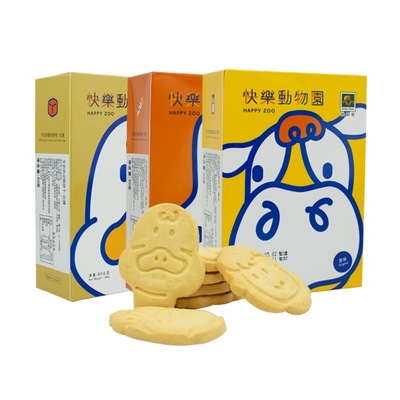 休闲零食，儿童食品，台湾烘焙客动物造型饼干，批发量大价优。
