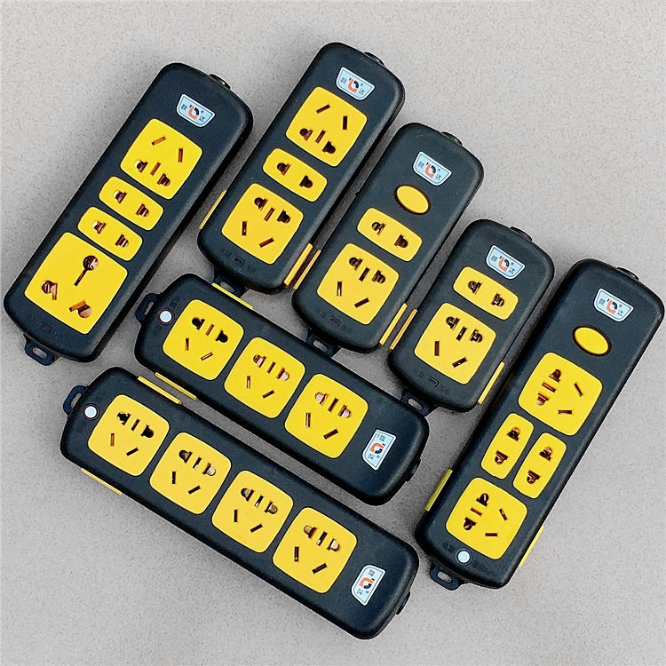 黑金刚纯铜带线开关11孔插板有线插线板老化电插板无线不带线插座