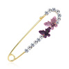 Fashionable cute pin lapel pin, brooch with bow, Korean style, wholesale