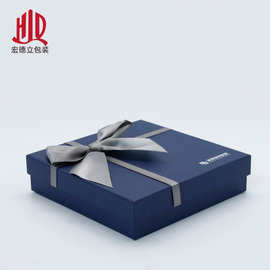 厂家   精致礼品包装盒 高档蝴蝶结绸带包装盒