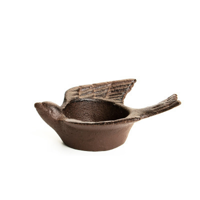 American country style creative metal cast iron retro nostalgic handmade iron ashtray storage box candlestick candle holder