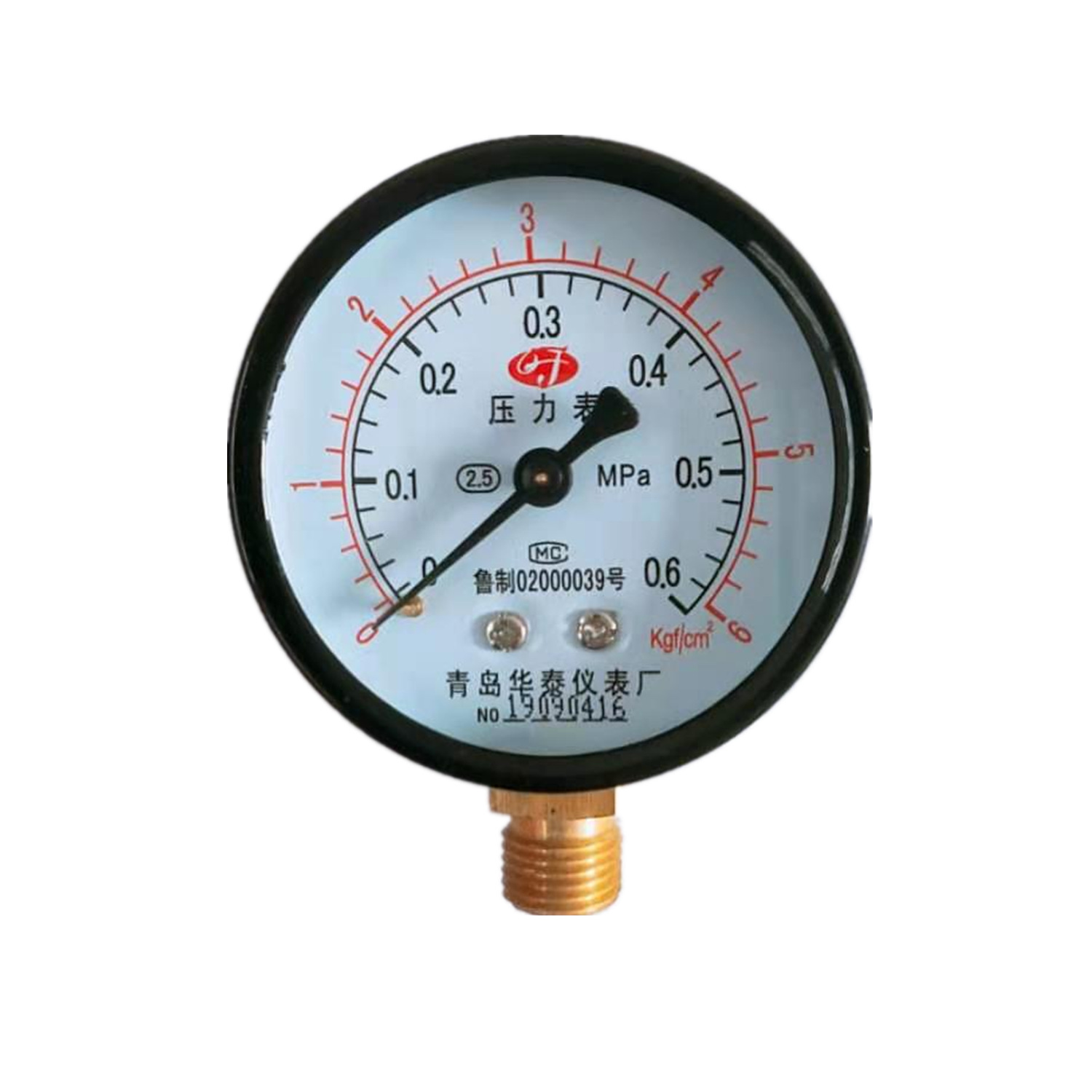 厂家直销无塔供水细丝y-60*0.6压力表水箱高压测压仪表高精度测压