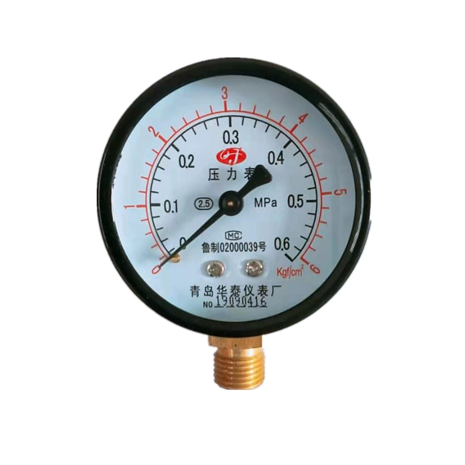 Прямые поставки с завода: безбашенный манометр Y-60*0.6 для водоснабжения, тонкий, для измерения высокого давления в резервуарах, высокоточный прибор для измерения давления