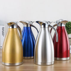 304 stainless steel vacuum insulated kettle household warm kettle 304 color European coffee pot gift 2L hot and cold kettle