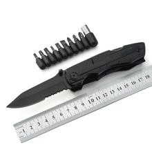 厂家直销折叠刀不锈钢折刀多功能刀钳开刃防身战术刀户外求生工具
