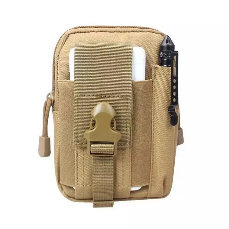 Travel sports belt bag, universal waterproof tactics camouflage mobile phone