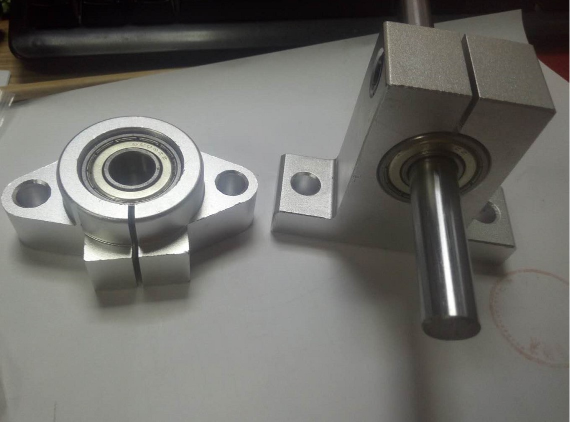 铝立式不调心型轴承座6202ZZ轴承座内径16MM光轴立式卧式轴承座