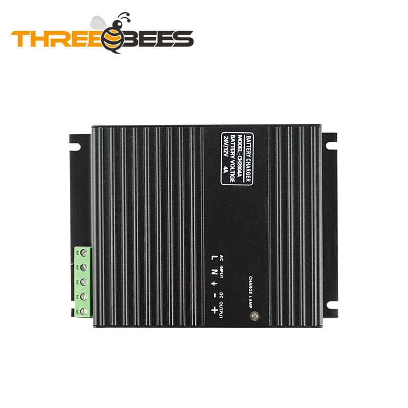发电机组浮充器4A 12V24V市电浮充 CH2804-4A铅酸蓄电池充电器