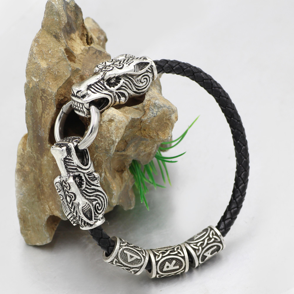Viking Dragon Head Bracelet Image 4