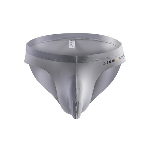 Hunter Tyrannosaurus new men's underwear ice silk briefs men's thin slightly see-through edgeless U-convex low-waist sexy underwear for men