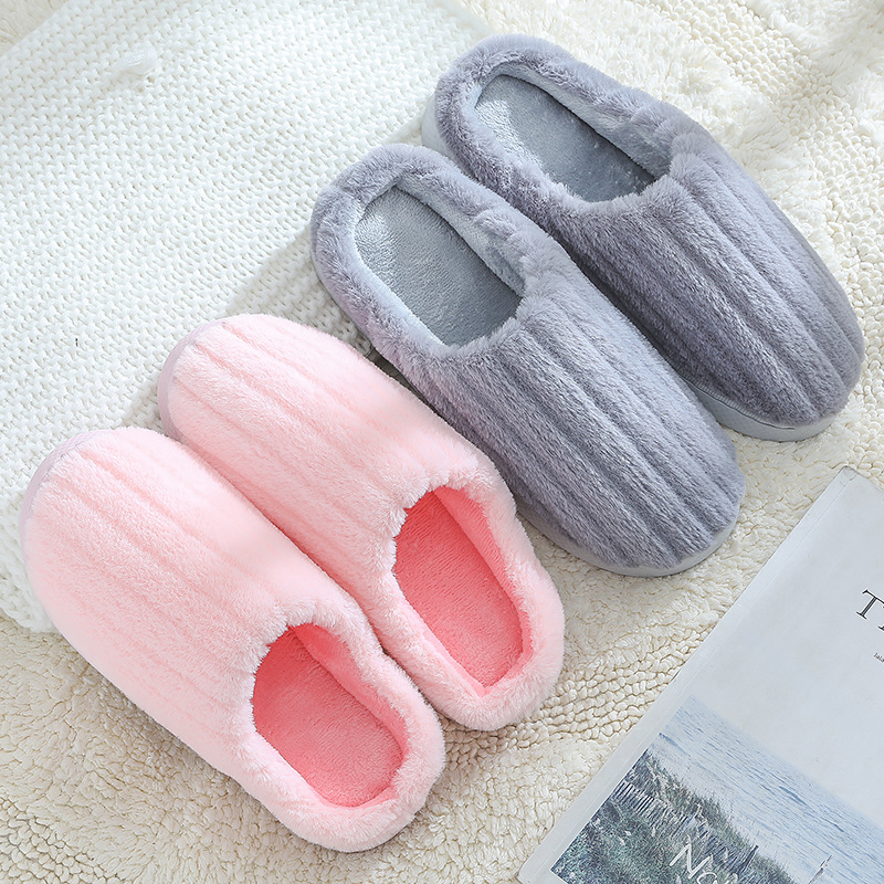 2020 cotton slippers women's thick bottom winter cute home home couple indoor thermal cotton towers