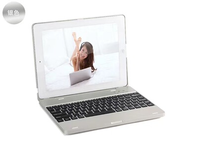 适用苹果iPad 2/3/4平板内置5000毫安无线蓝牙键盘保护套