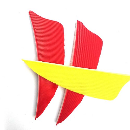 Bow and arrow hunting composite traditional arrow feathers turkey feathers 2.5 inches 3 inches shield-shaped turkey feathers