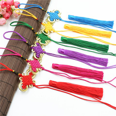 Chinese knot pendant 8 pieces rich gold thread knot DIY string material braided gift small size semi-finished tassel decoration