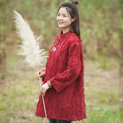 Zhipai cotton dress girl 2018 winter new pattern Korean Edition Mid length version thickening Easy adult Cotton Ethnic style coat