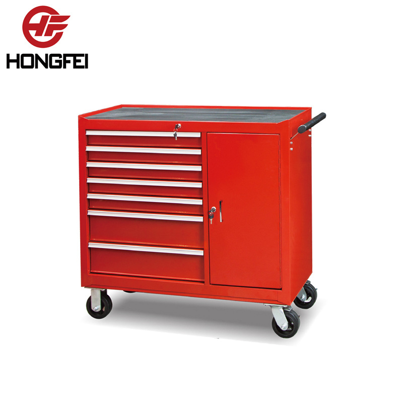 多功能工具柜工具车六抽/七抽可移动工具车金属汽修工具柜