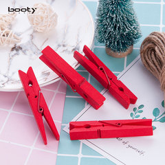 New minimalist stylish wood clip, half-handmade camphor wood clip, colorful cute handicraft home decoration