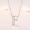 Wife's romantic travel same silver -plated DIY your name My surname 26 English letters and female necklaces