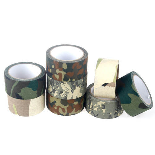 Non-elastic thickened cotton 10 meters tape camouflage tape stickers carry outdoor tape camouflage tape