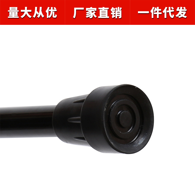 Jishide bastón para los ancianos espesado de aleación de aluminio sola pierna bastón para los ancianos palo telescópico con radio de banda de luz