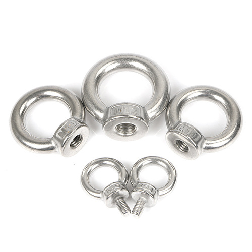 304 stainless steel lifting eye nut ring nut marine lifting eye screw lifting ring M6M8M10M12M14