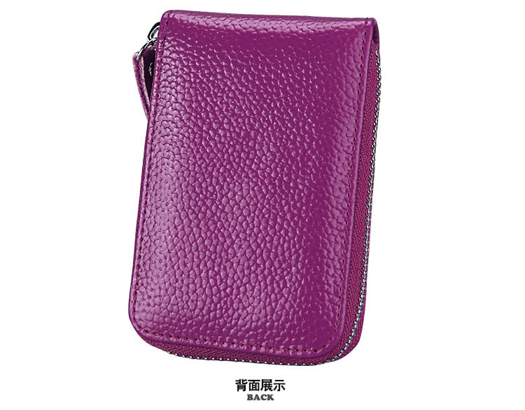 60g Weight Zipper Closure Type Business Occasion Genuine leather Material Solid Color Pattern Unisex Gender Coffee, Royal Blue, Orange, Dark Blue, Pink, Purple, Red, Green, Yellow, Black Color Unisex Solid Color Genuine Leather Coffee Royal Blue Orange Zipper Card Holders 44