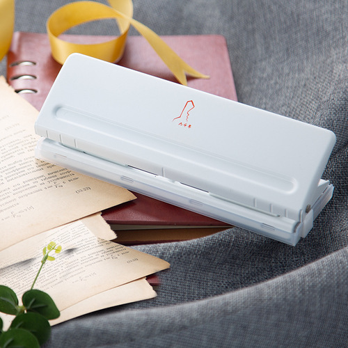 Dacheng portable paper punch 6-hole adjustable punch loose-leaf notebook inner core punch paper punch