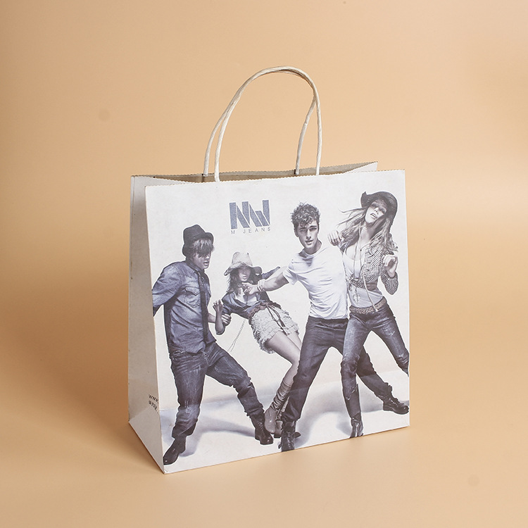 牛皮纸袋定做 礼品包装袋 服装店购物手提袋定制广告印刷logo