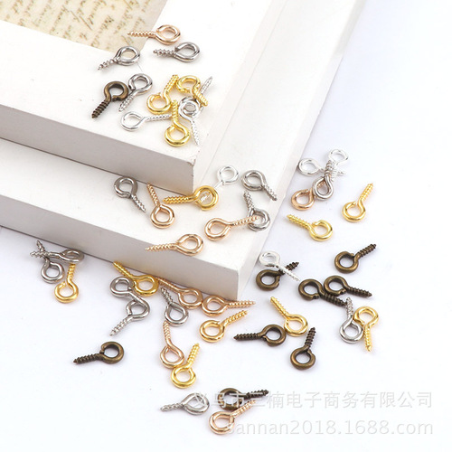 5000 pcs/pack sheep eye nails DIY jewelry accessories sheep horn nails screws handmade jewelry materials wholesale