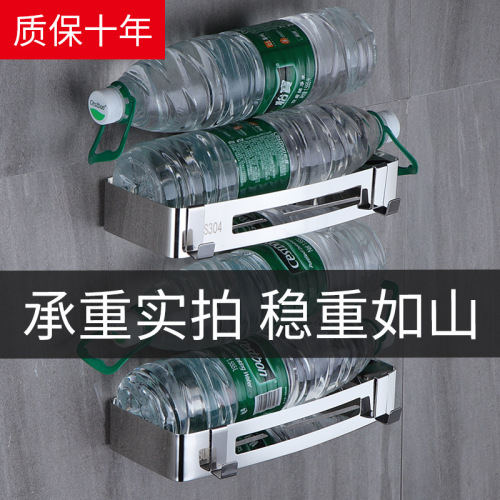 304 stainless steel shelf, bathroom wall-mounted storage rack without drilling corner bracket, bathroom corner triangular shelf