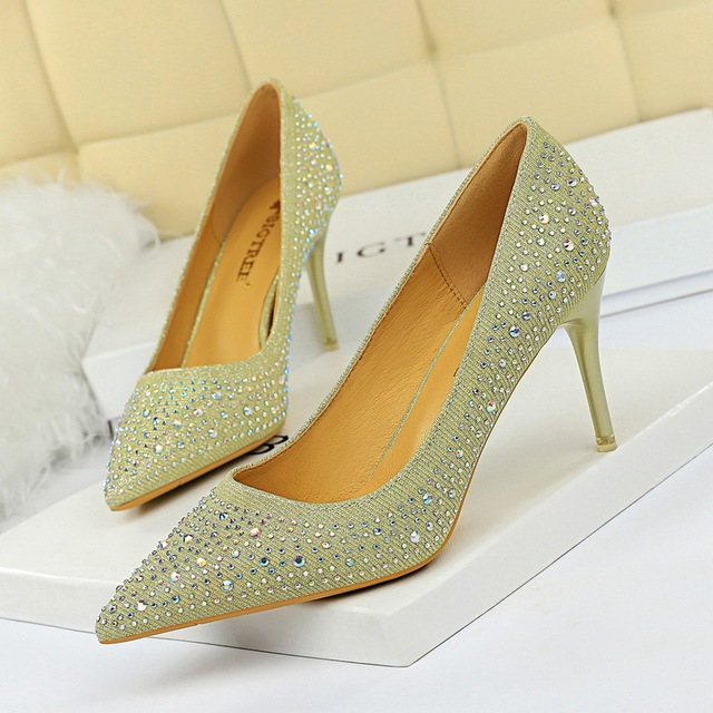 Wedding Shoes High-heeled Shoes Slim-heeled Shoes Shallow-mouth 