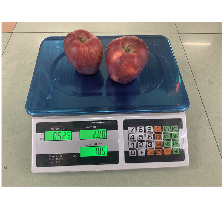 外贸英文版电子秤电子计价秤电子台秤快递秤水果蔬菜秤30kg/40kg